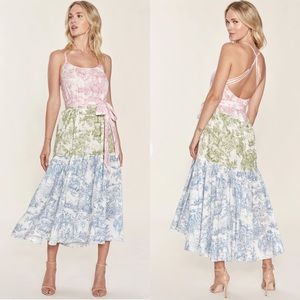 Petersyn Malie Colorblock Maxi Dress in Cafe